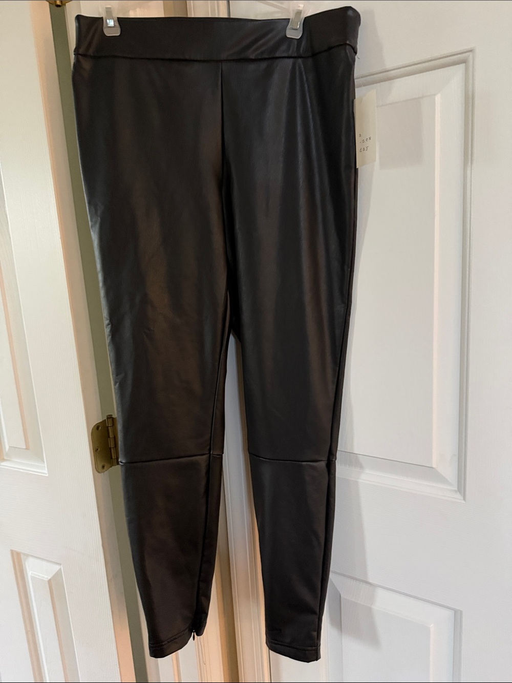 Target Black Faux Leather Jeggings - Sleek Pull-On Fit